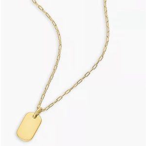 Gorjana Bespoke Dog Tag Necklace NWT